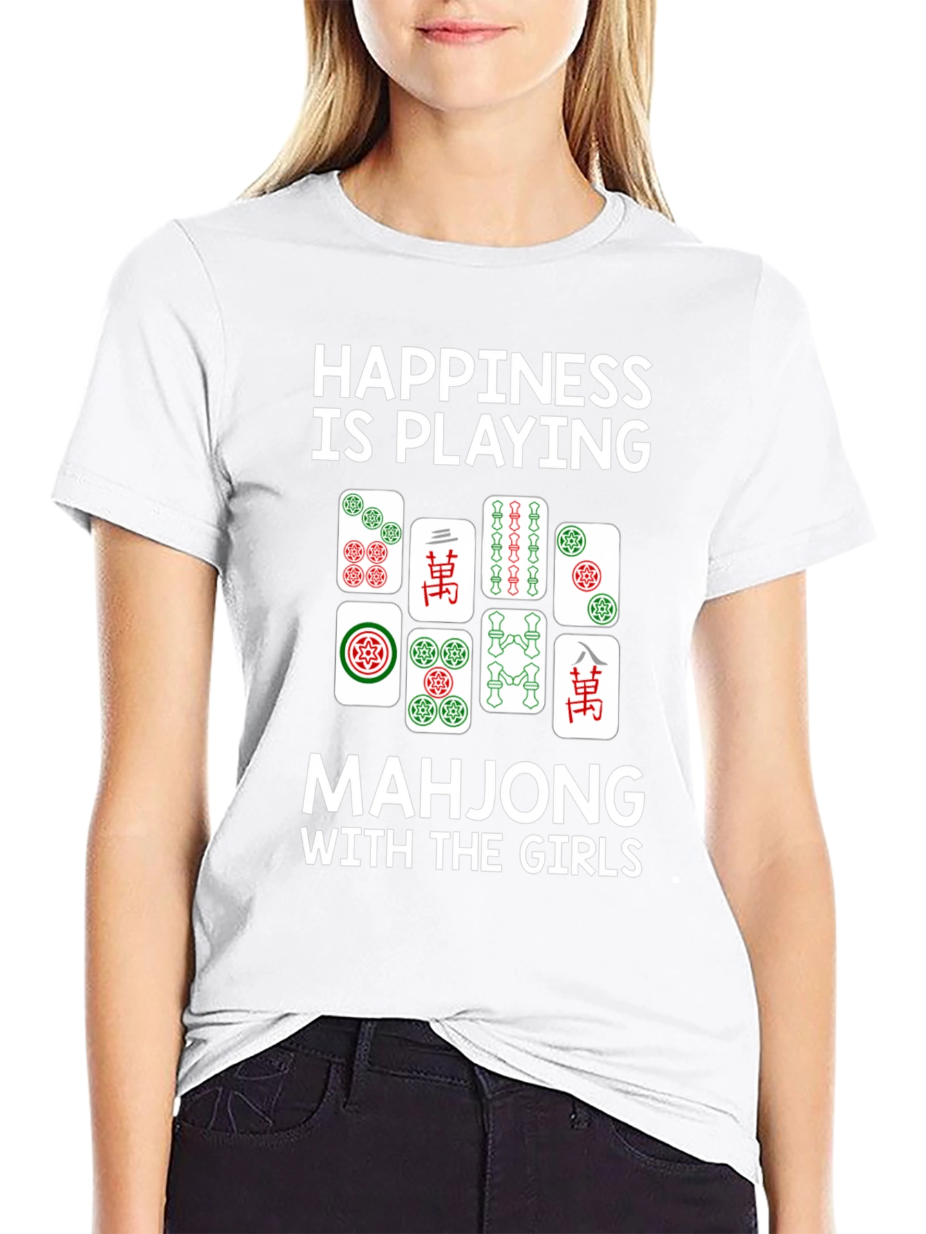 Happiness is Playing Mahjong T-Shirt