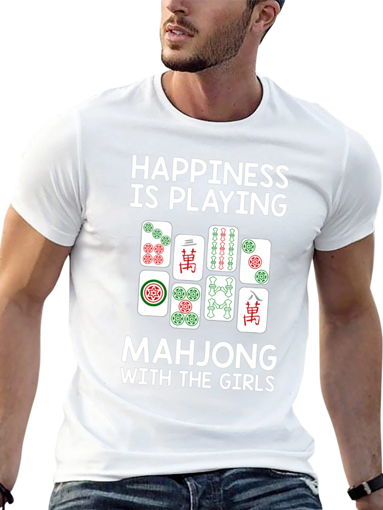 Happiness is Playing Mahjong T-Shirt