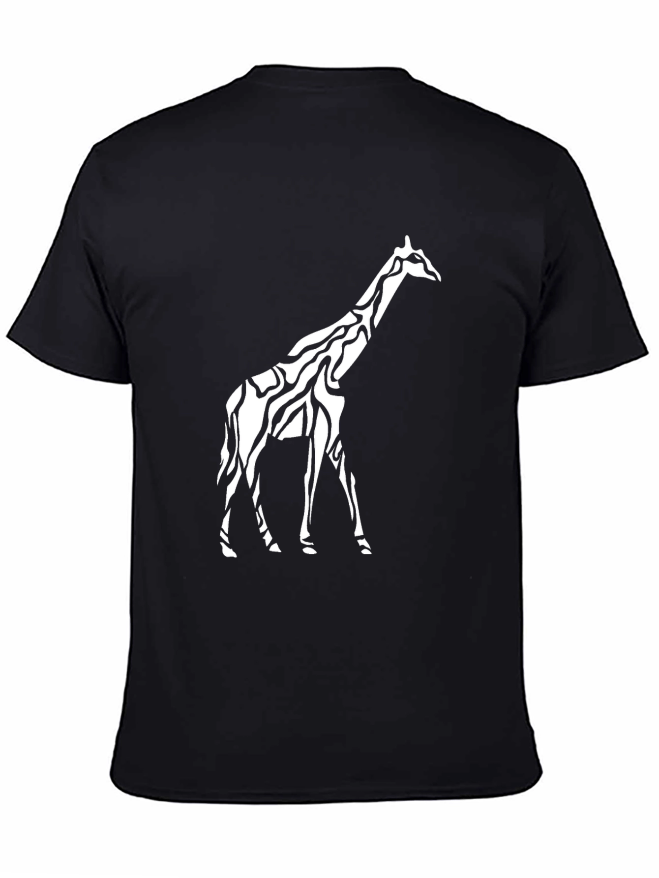 Giraffe Print Crew Neck T-Shirt