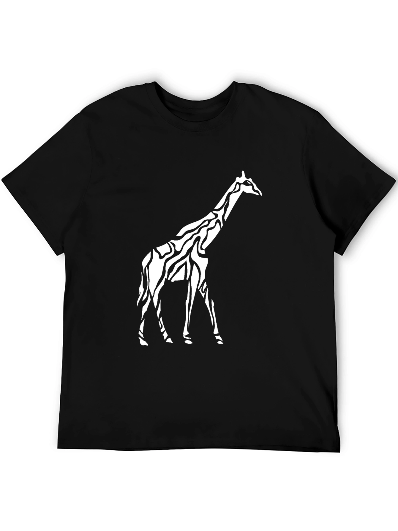 Giraffe Print Crew Neck T-Shirt
