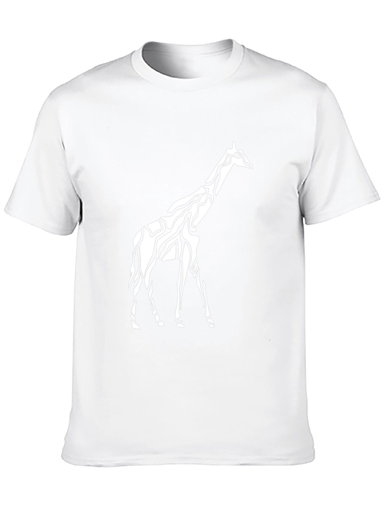 Giraffe Print Crew Neck T-Shirt