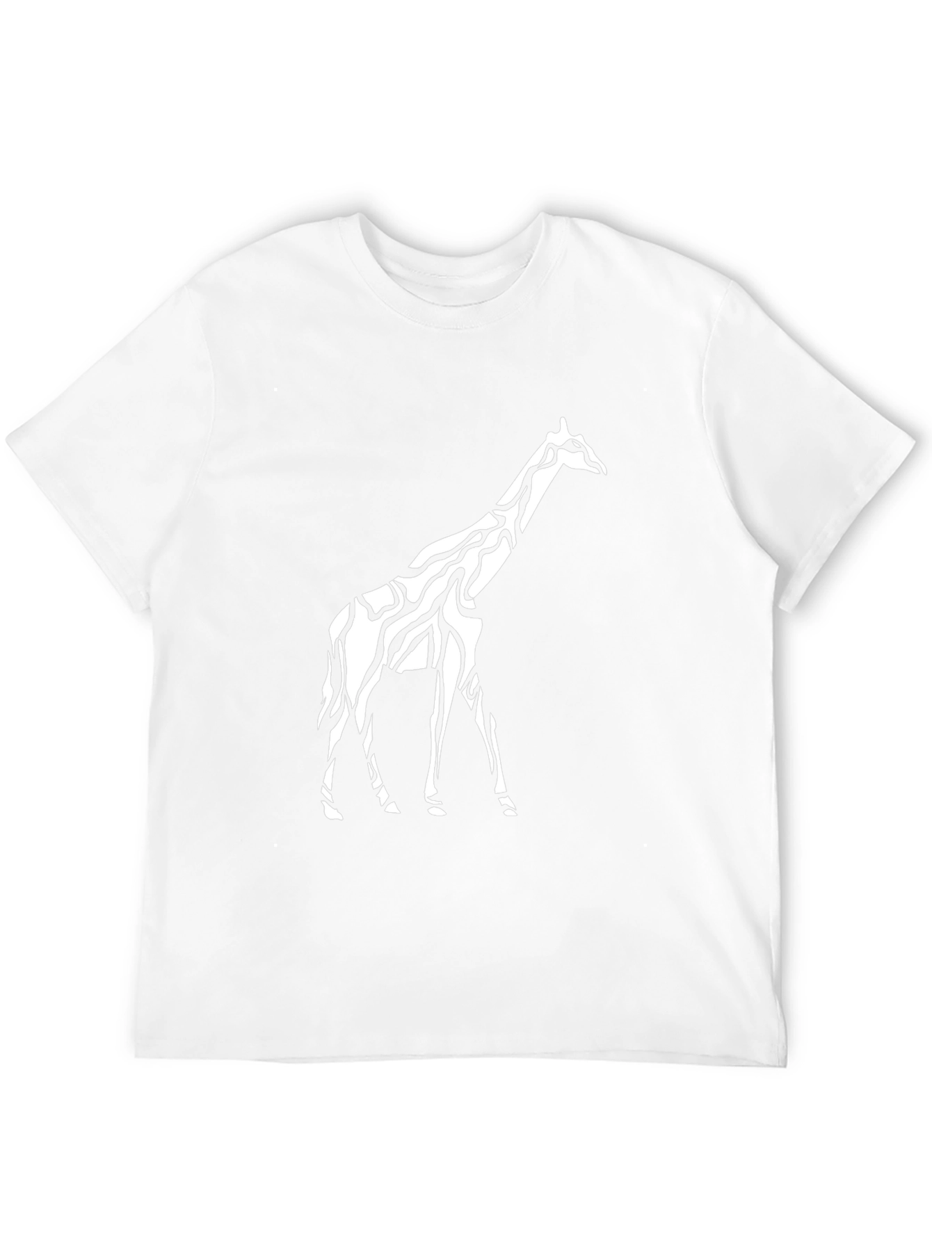 Giraffe Print Crew Neck T-Shirt