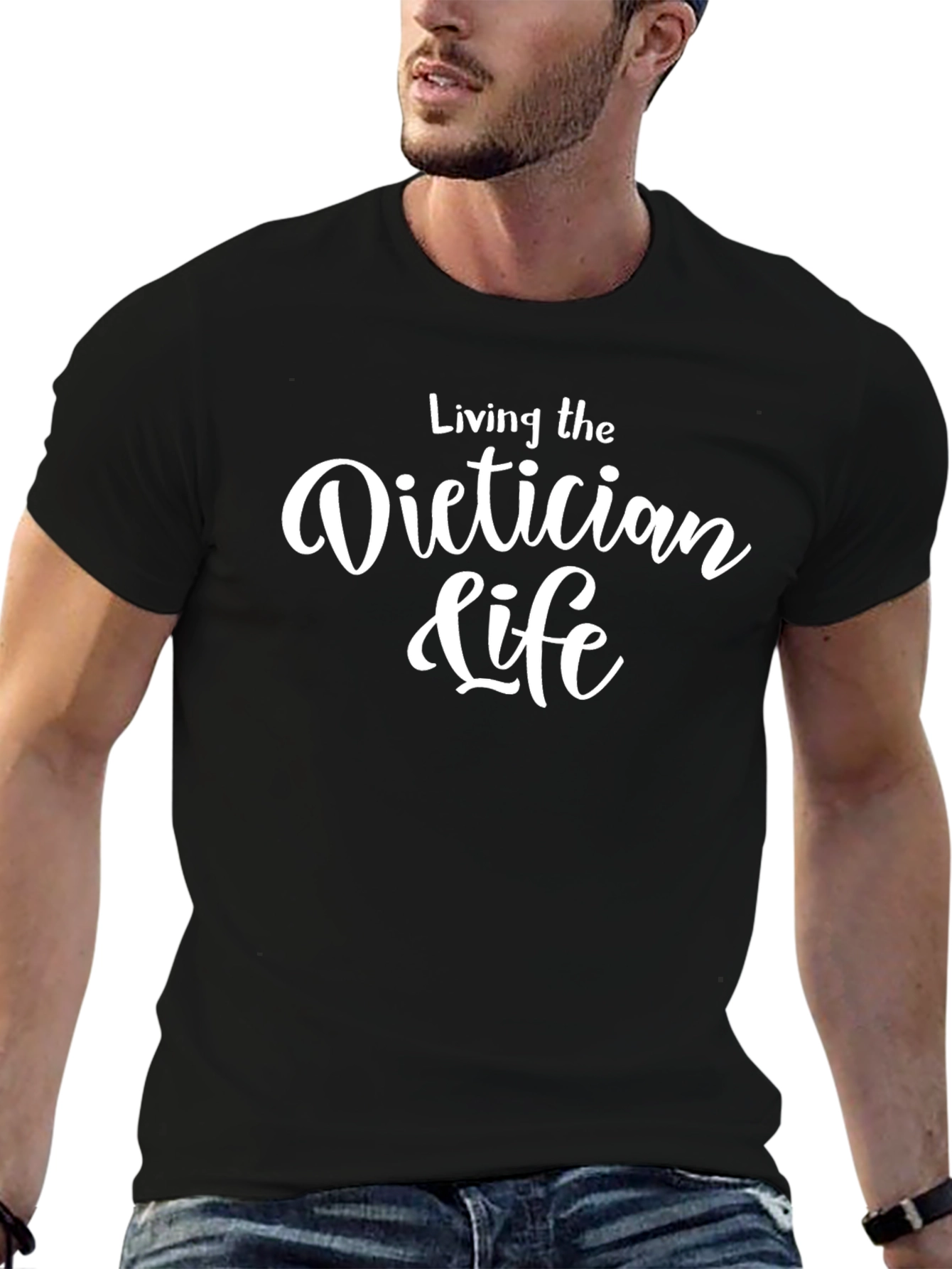 Dietician Life T-Shirt - Black Cotton Tee