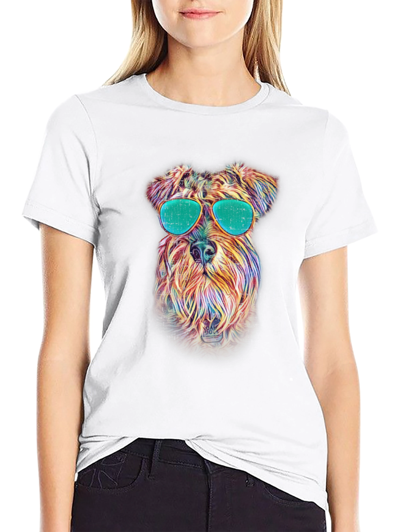 Cool Dog Sunglasses Graphic Tee