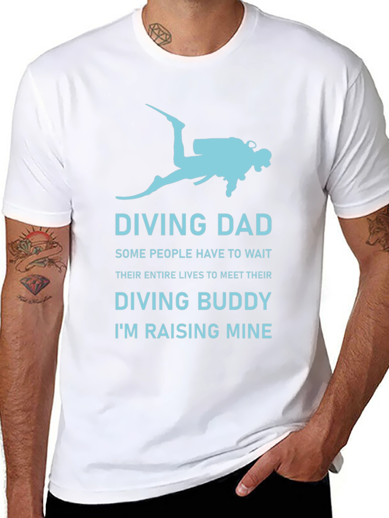 Diving Dad T-Shirt - Scuba Diver Buddy Tee