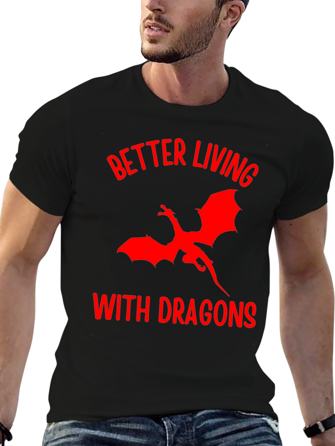 Better Living With Dragons Graphic Tee