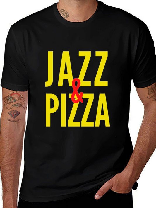 Jazz & Pizza Graphic T-Shirt