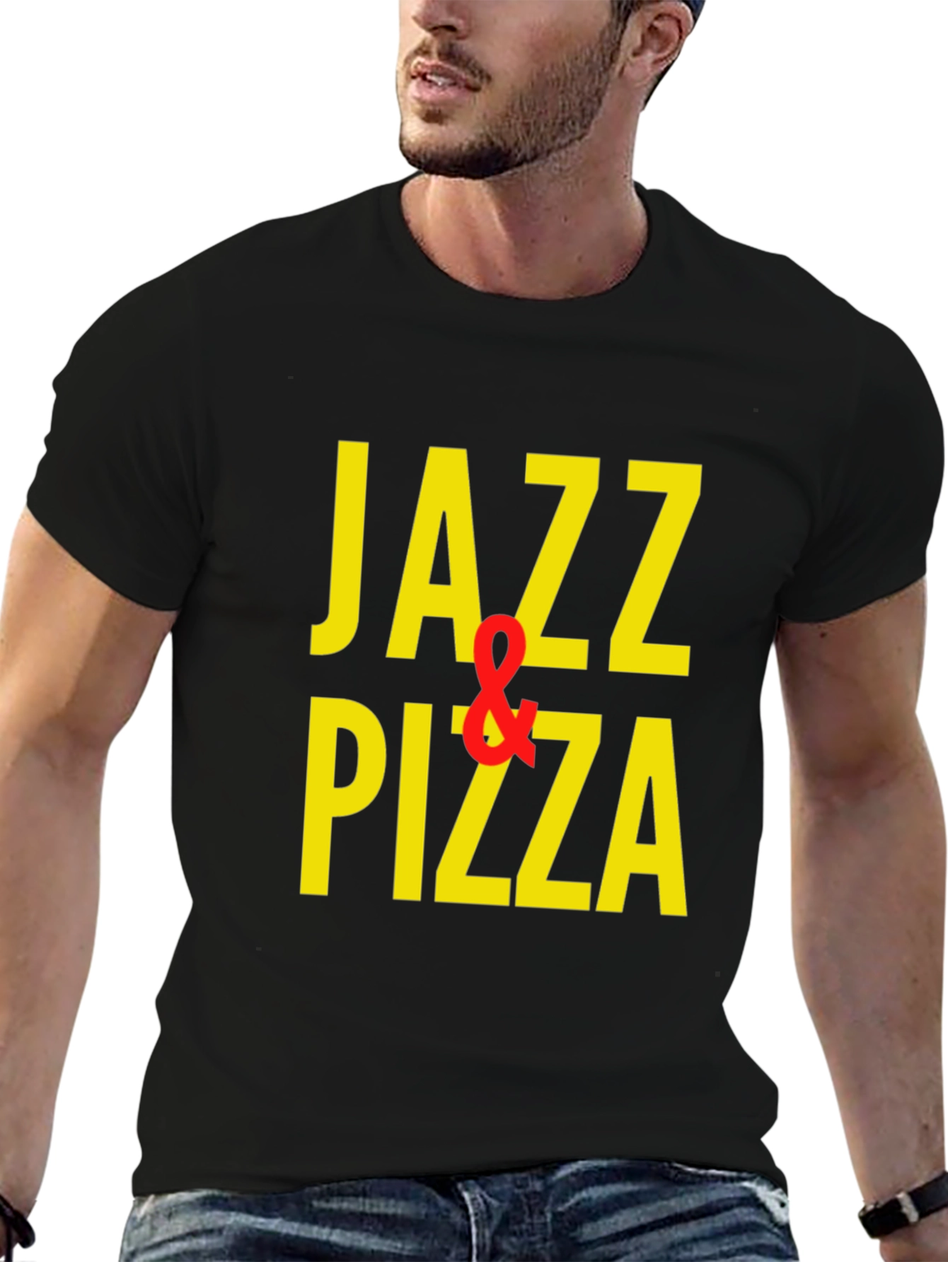 Jazz & Pizza Graphic T-Shirt
