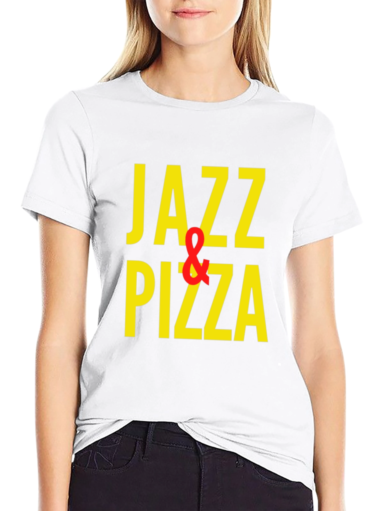 Jazz & Pizza Graphic T-Shirt