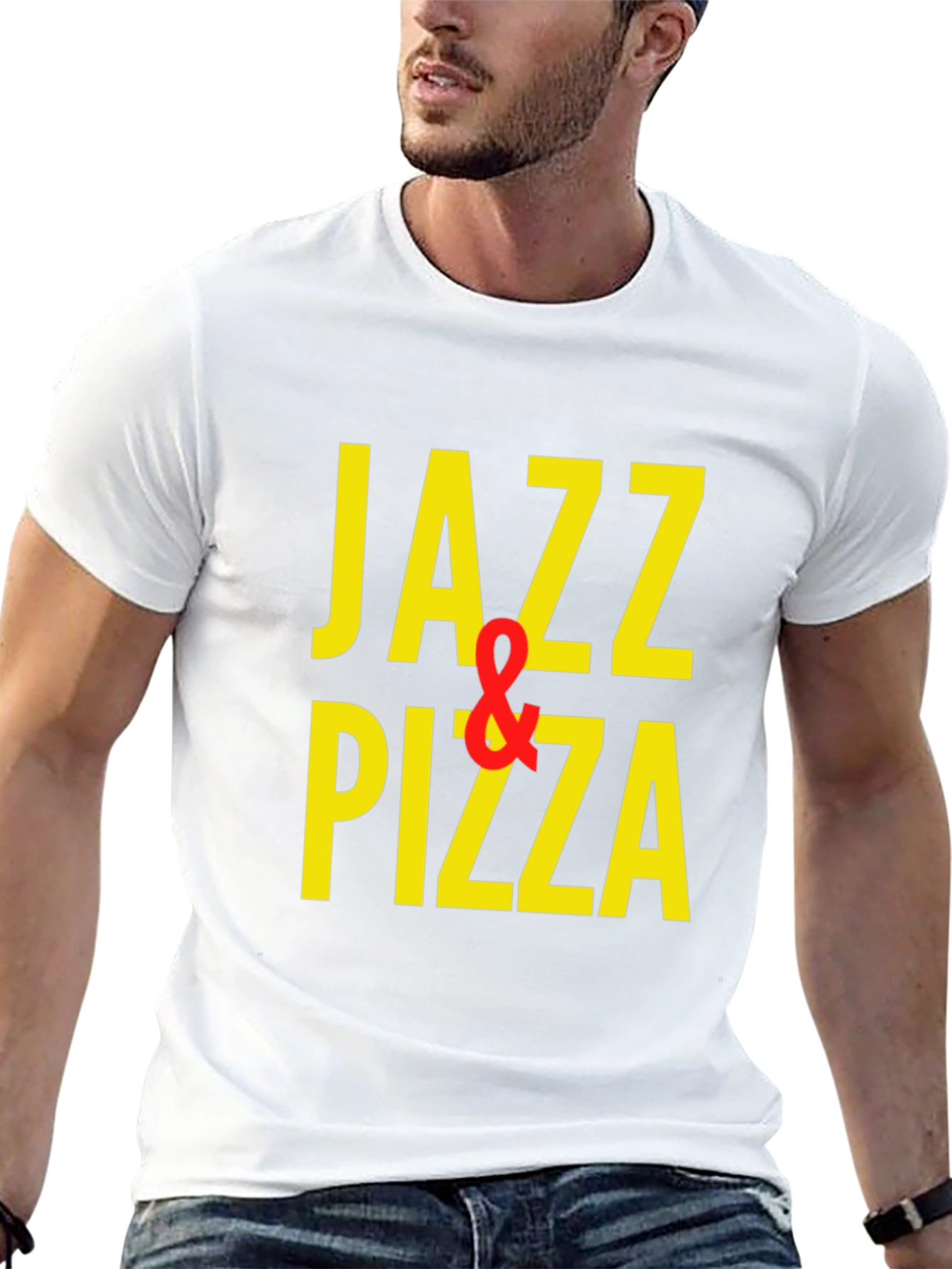 Jazz & Pizza Graphic T-Shirt