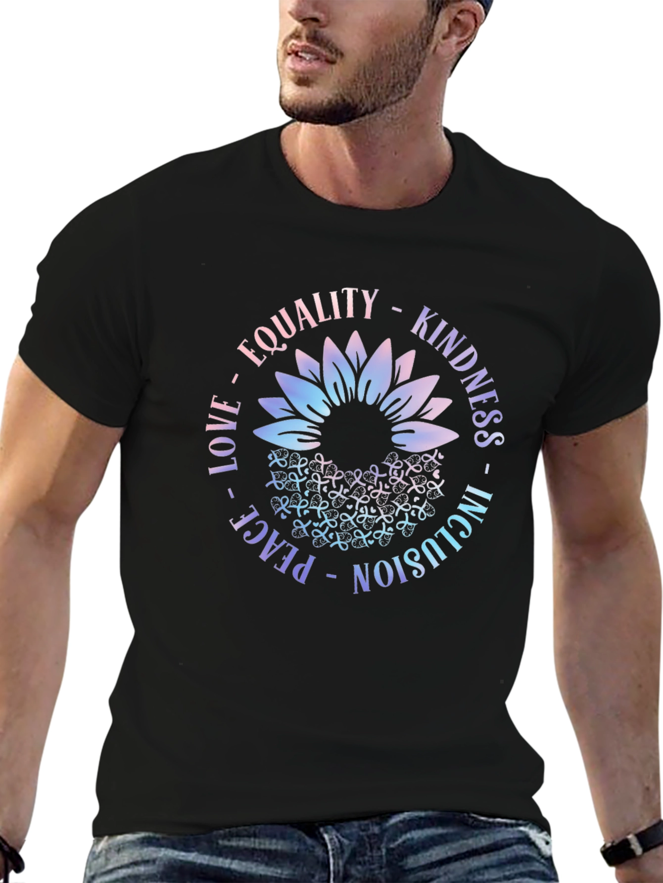Inclusion Flower Graphic Tee - Equality Kindness Love
