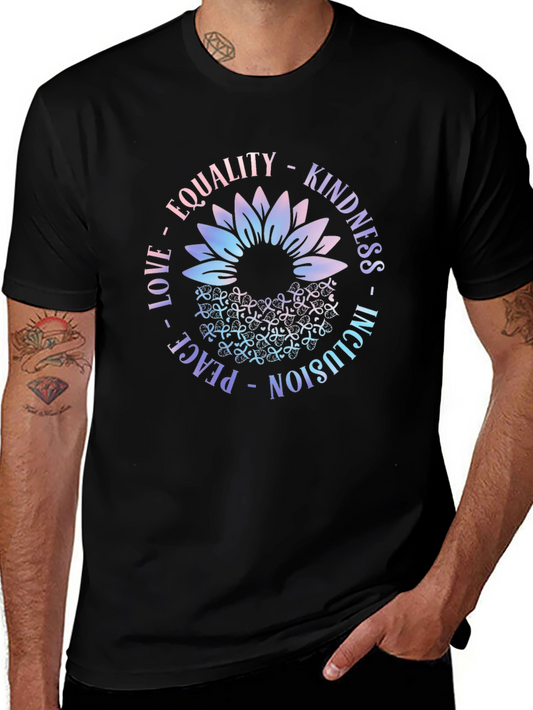 Inclusion Flower Graphic Tee - Equality Kindness Love