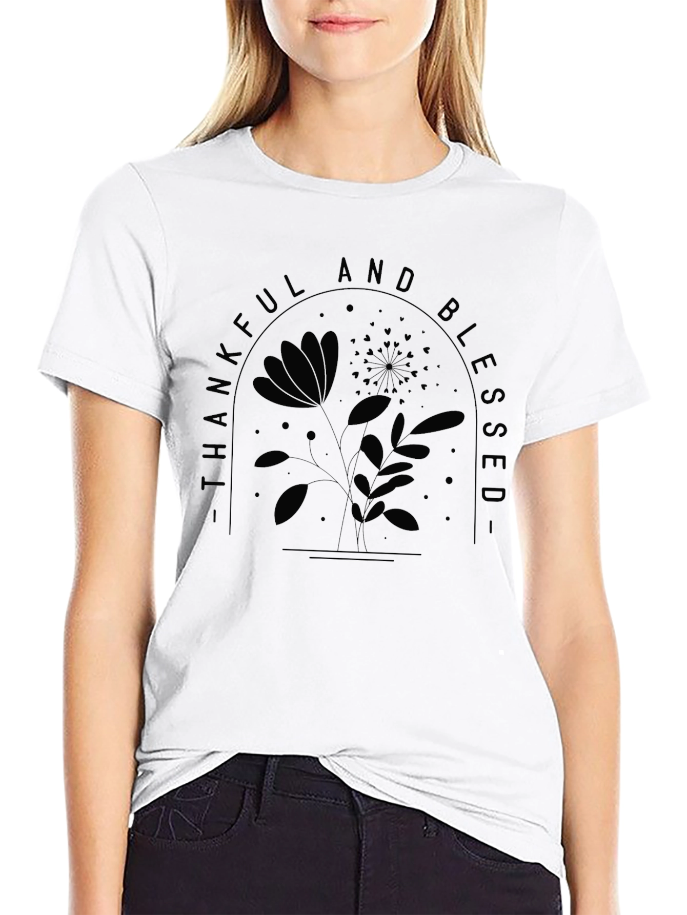 Thankful and Blessed Graphic Tee