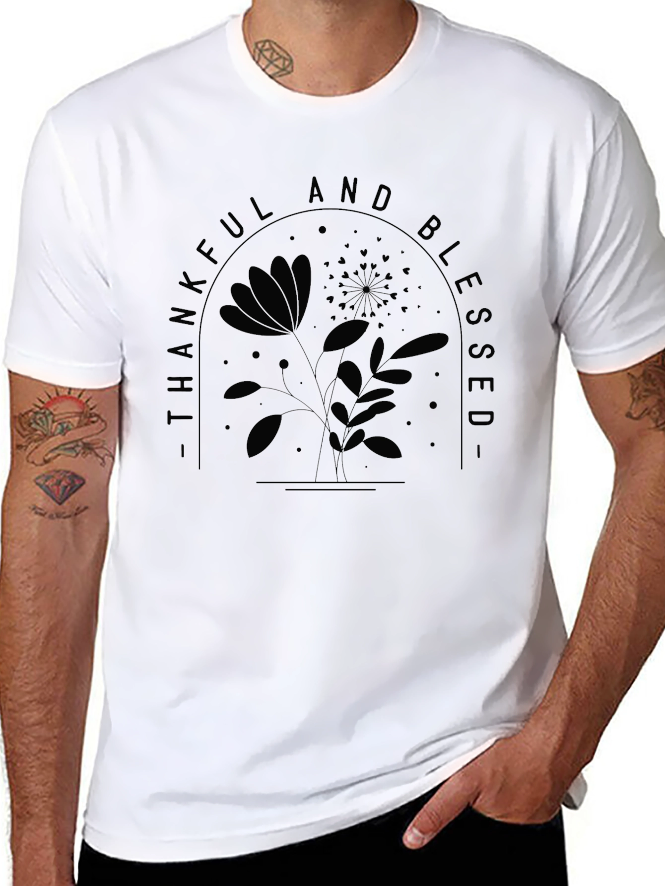 Thankful and Blessed Graphic Tee