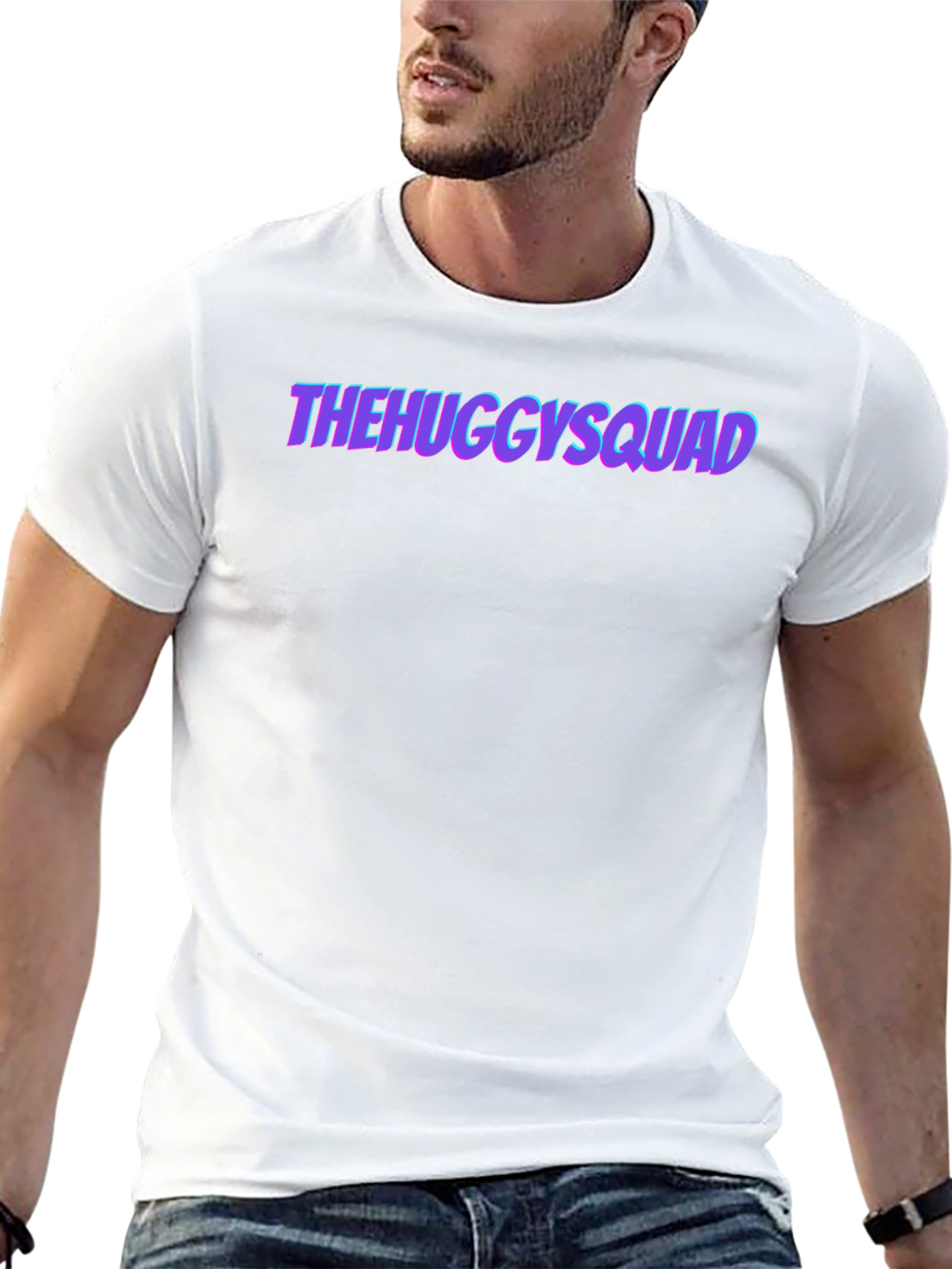 The Huggy Squad Graphic Black T-Shirt