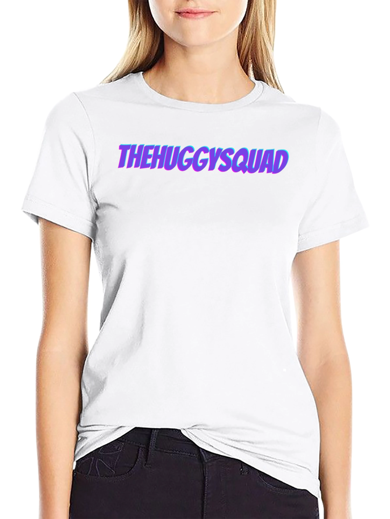 The Huggy Squad Graphic Black T-Shirt