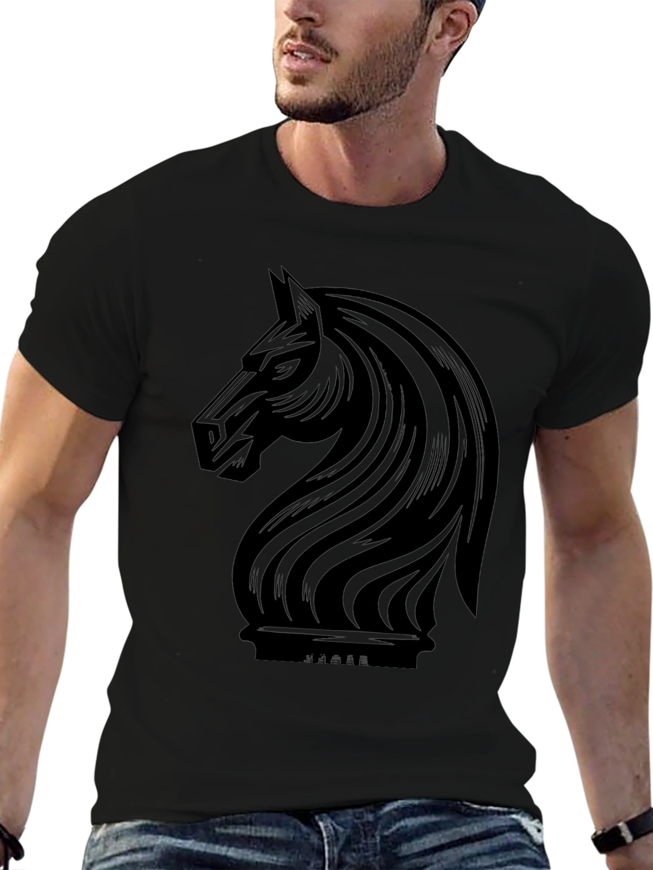 Chess Knight Graphic T-Shirt