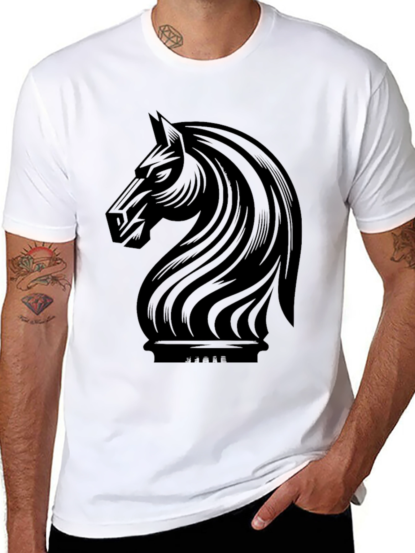 Chess Knight Graphic T-Shirt
