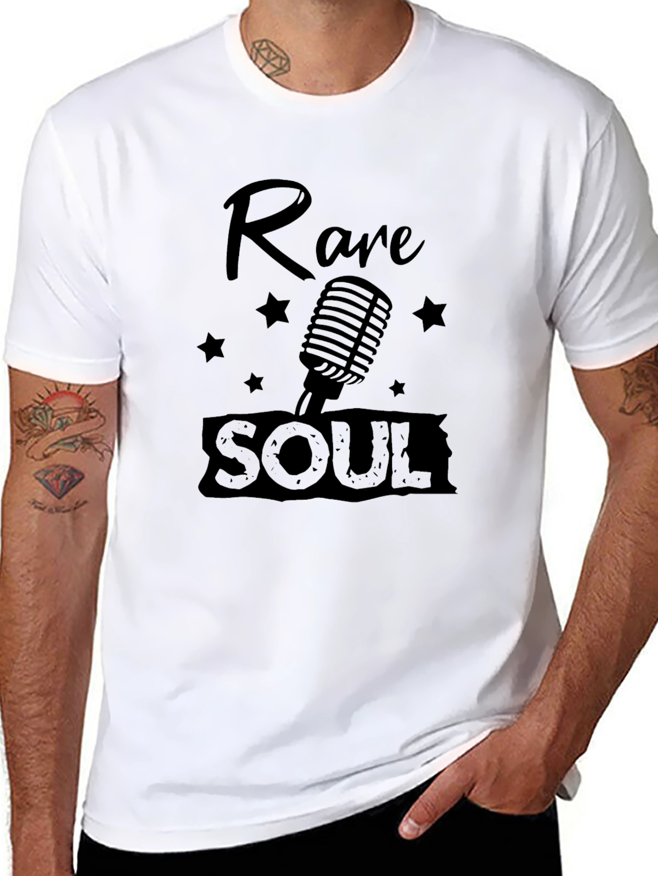 Rare Soul Graphic Black T-Shirt