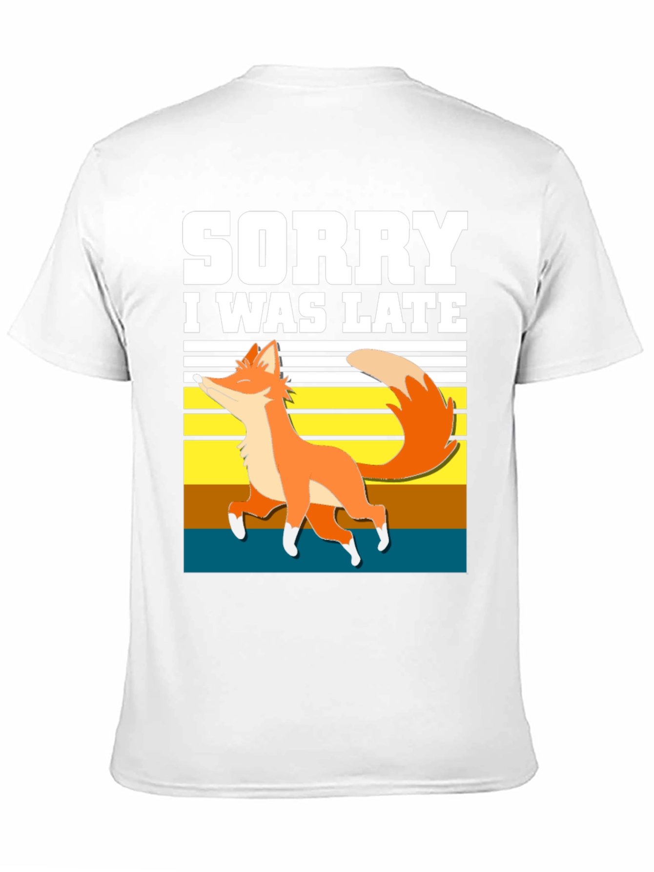 Sorry I Was Late Fox Graphic T-Shirt