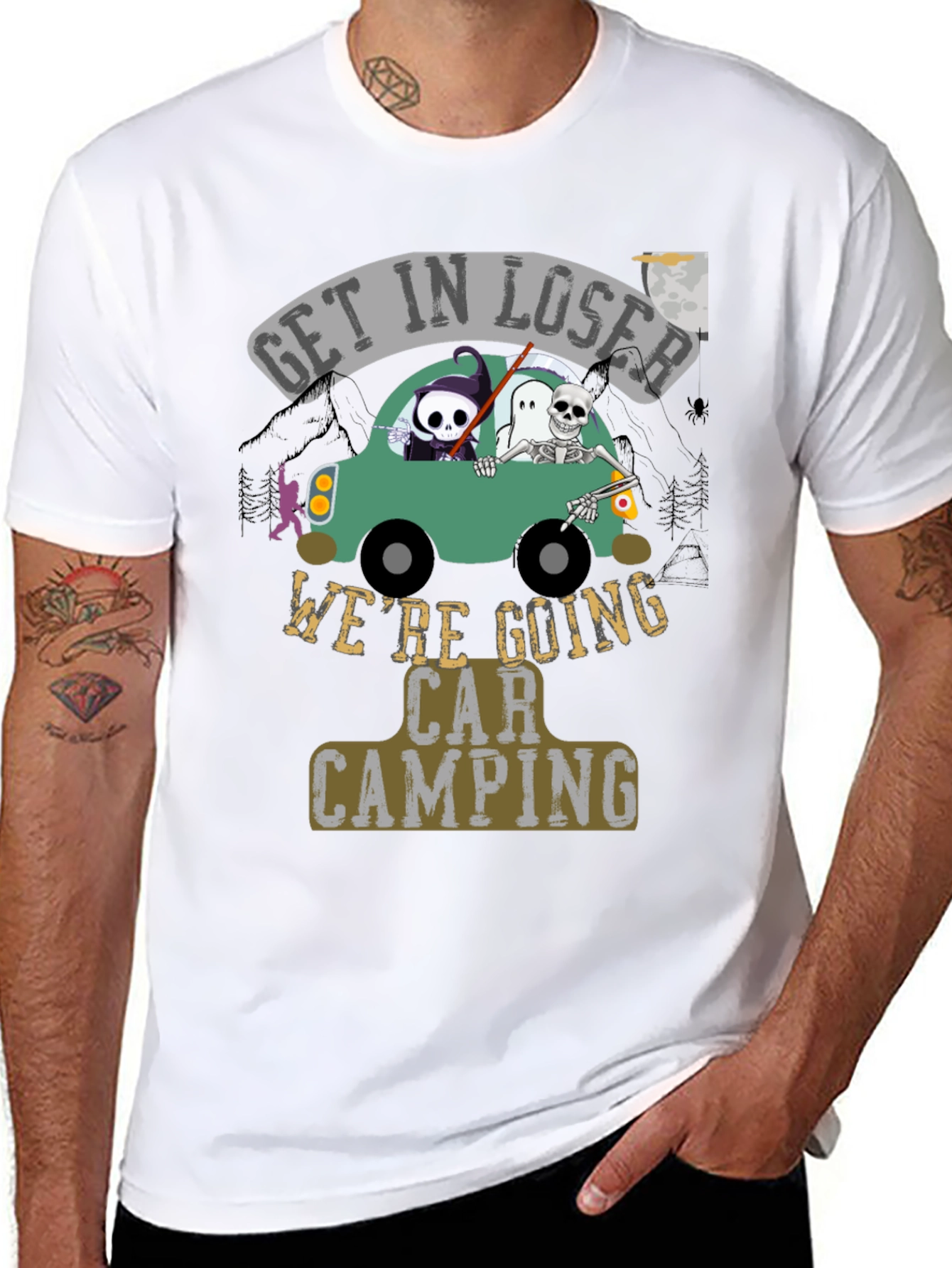 Get In Loser Car Camping T-Shirt