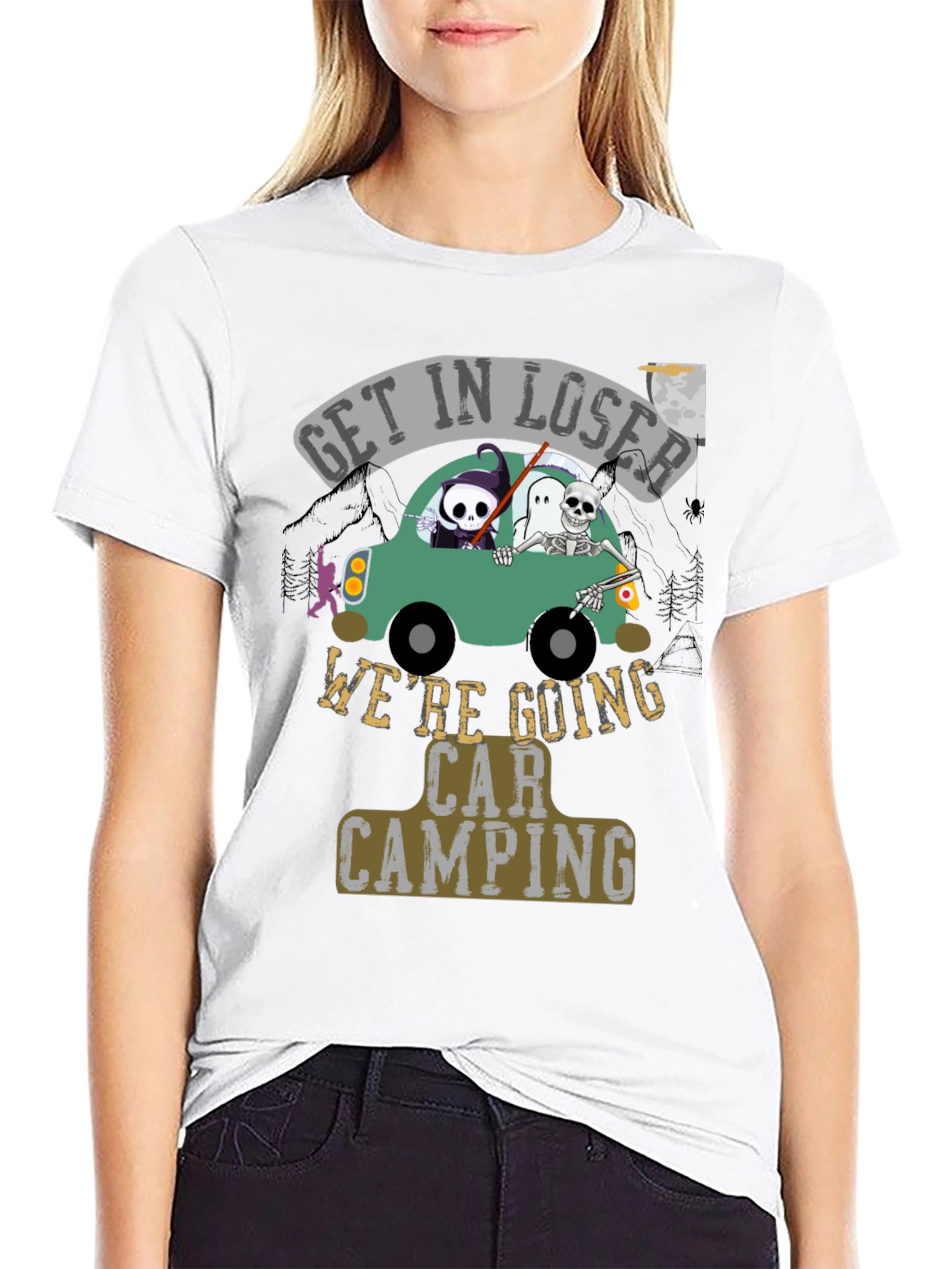 Get In Loser Car Camping T-Shirt