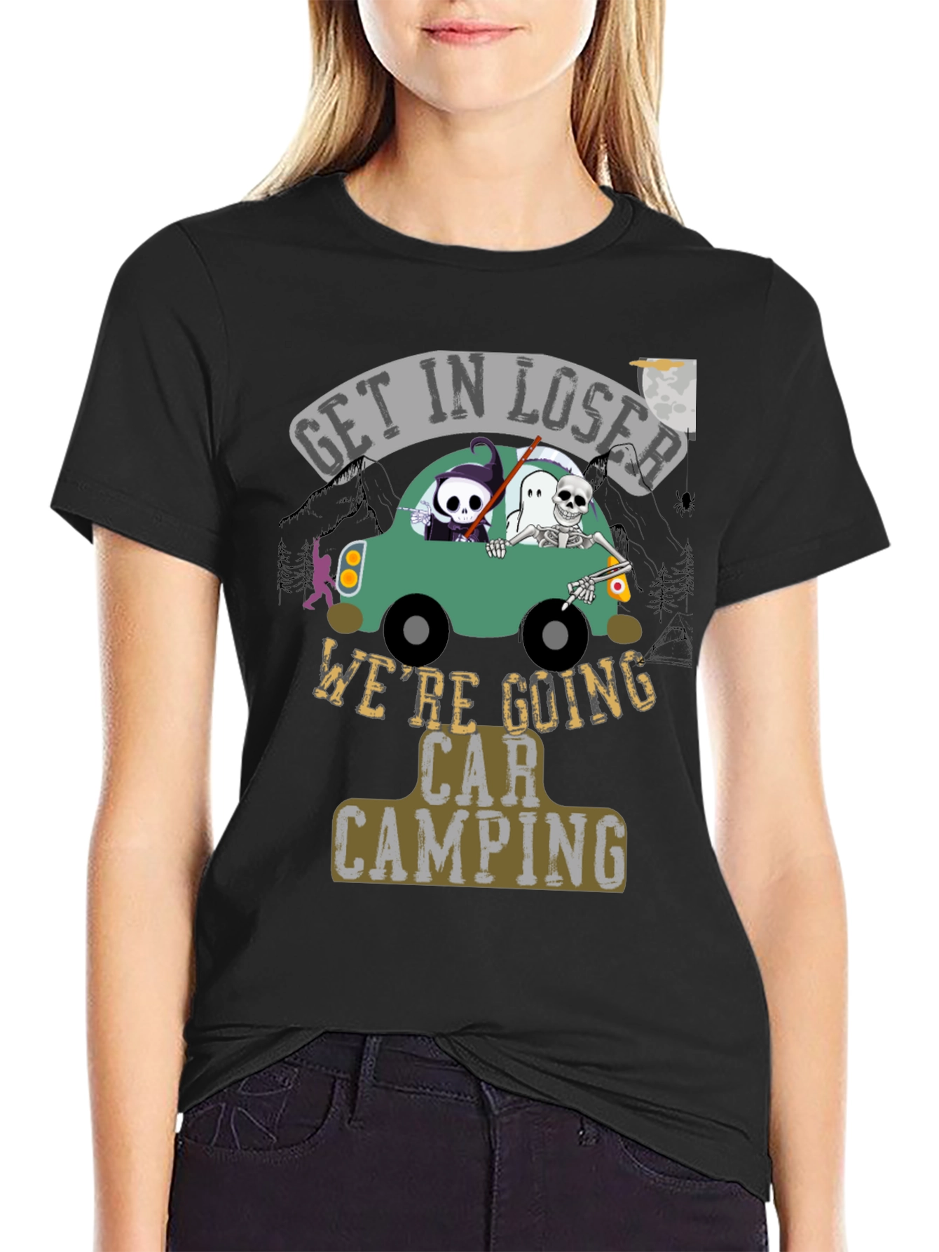 Get In Loser Car Camping T-Shirt