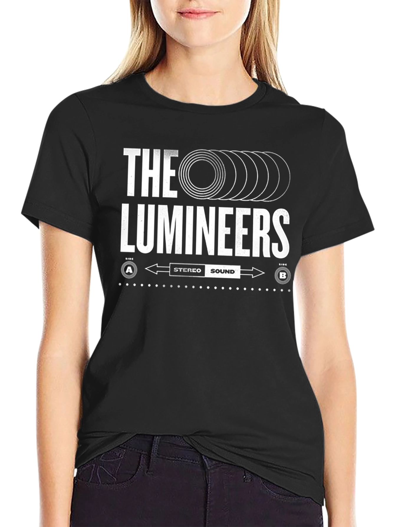 The Lumineers Stereo Sound Black T-Shirt