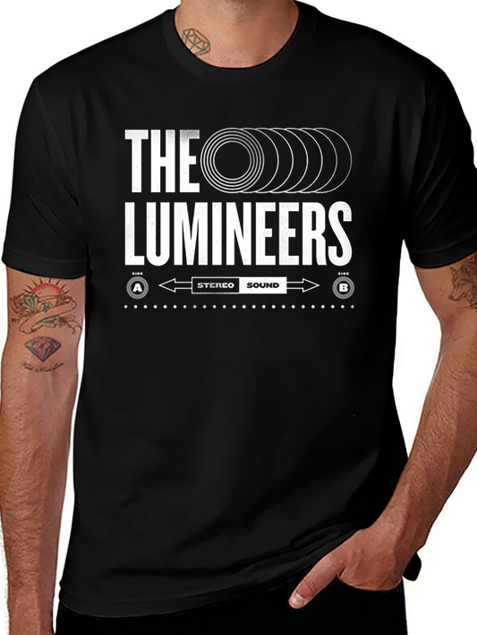 The Lumineers Stereo Sound Black T-Shirt