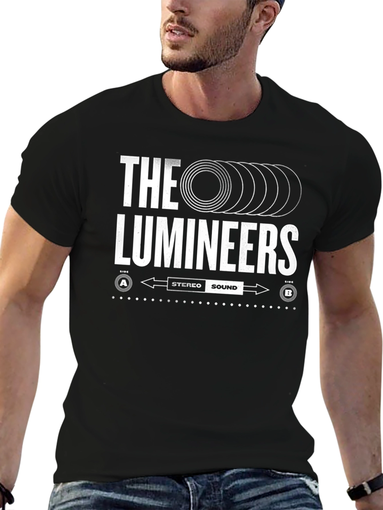The Lumineers Stereo Sound Black T-Shirt