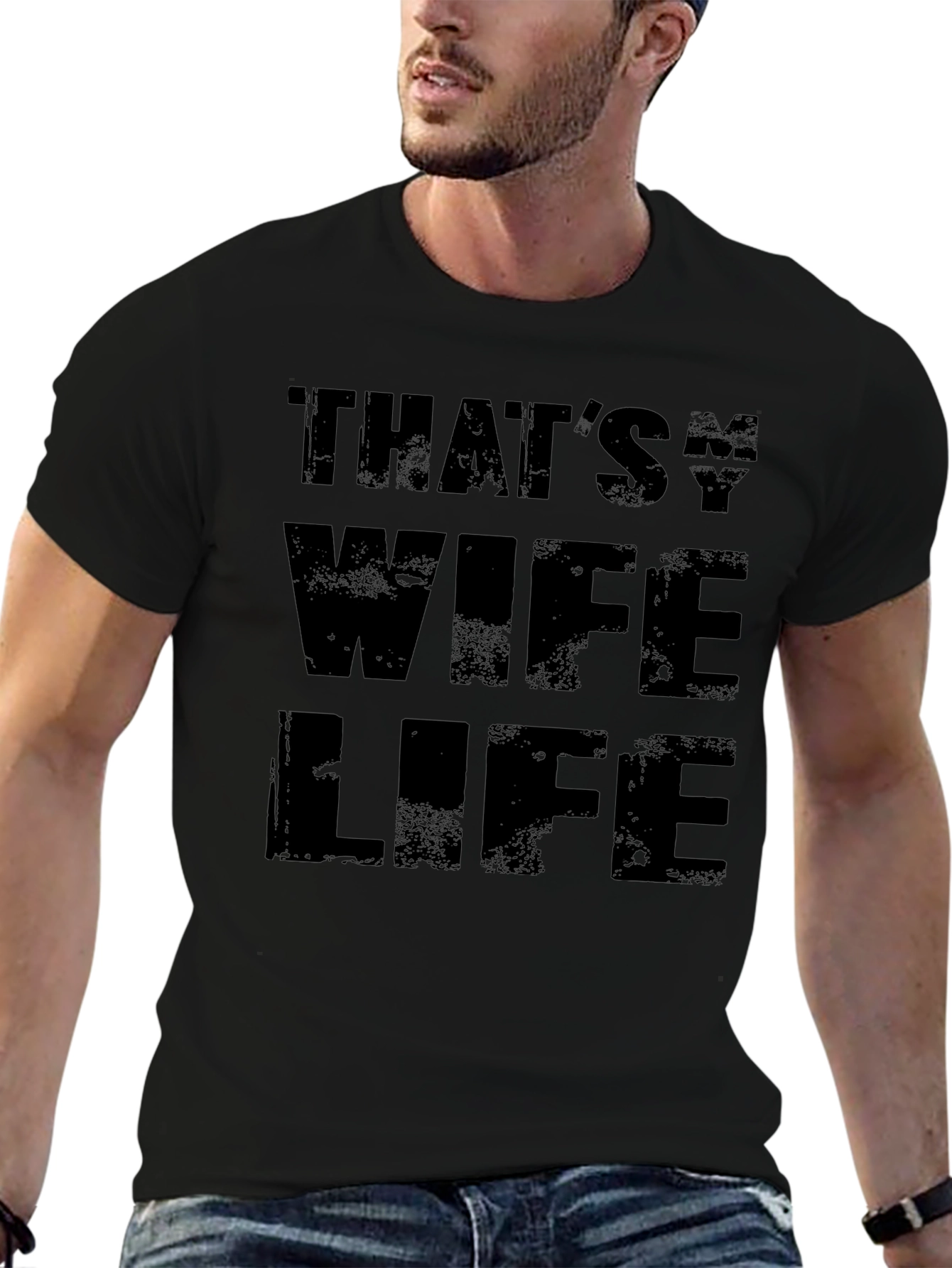 Thats My Wife Life Black Graphic Tee