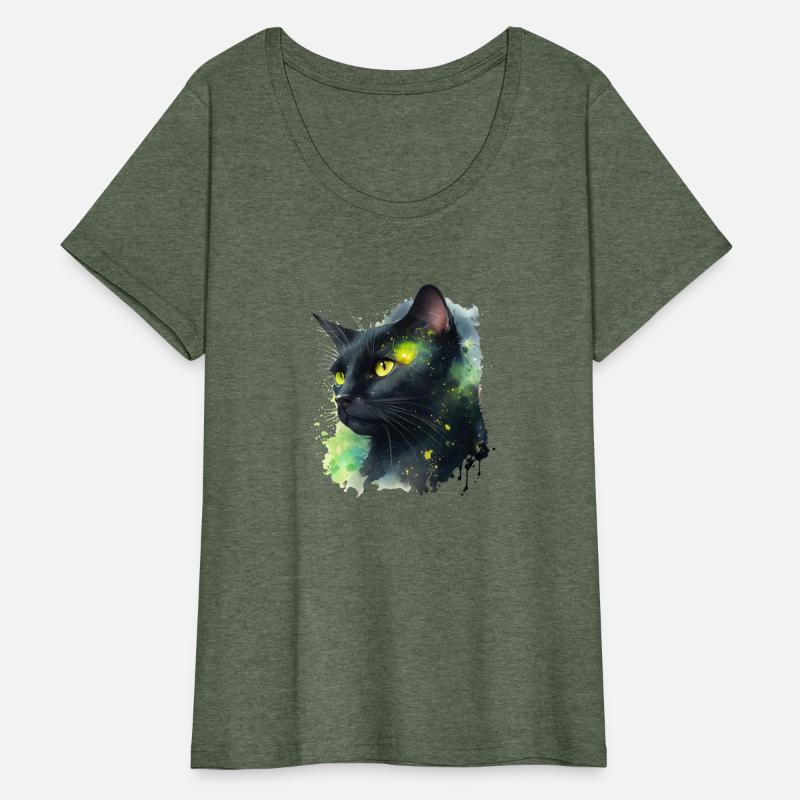 Galaxy Charming Cat" T-Shirt
