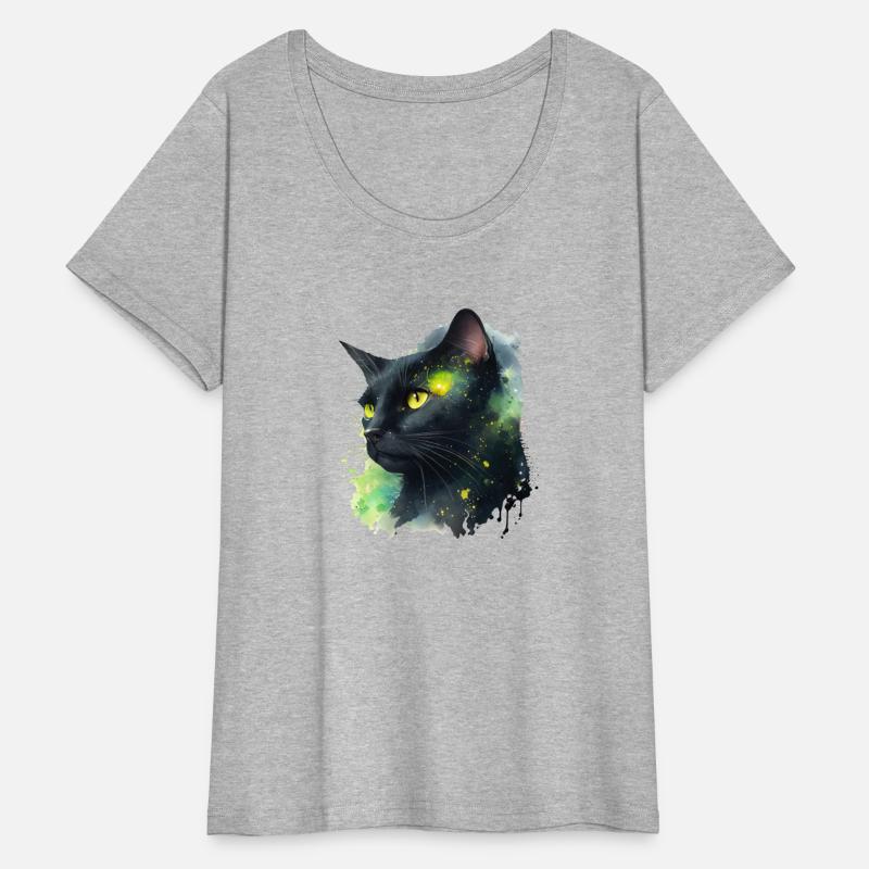 Galaxy Charming Cat" T-Shirt