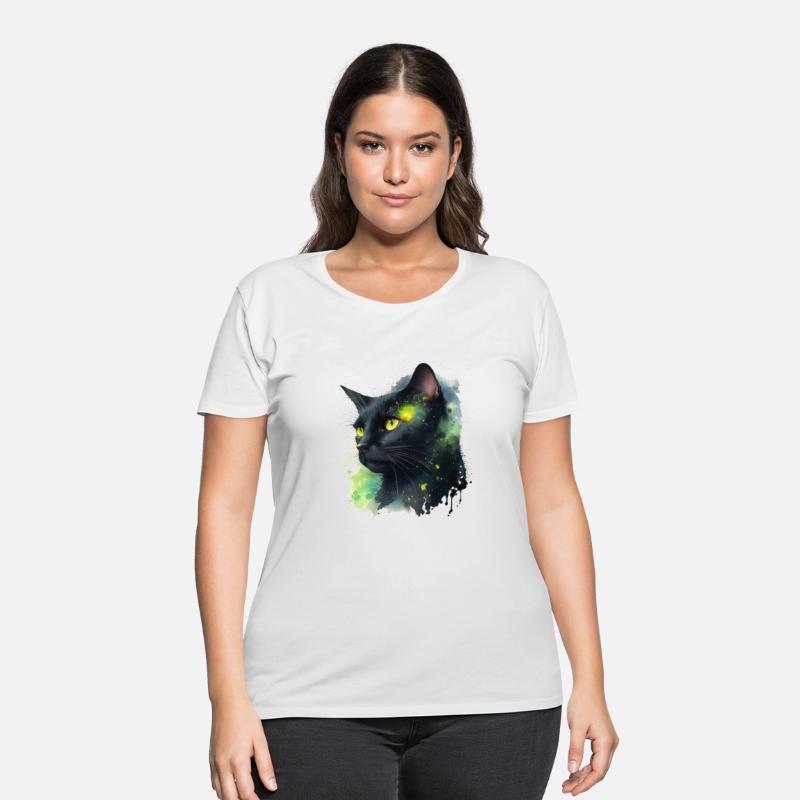 Galaxy Charming Cat" T-Shirt