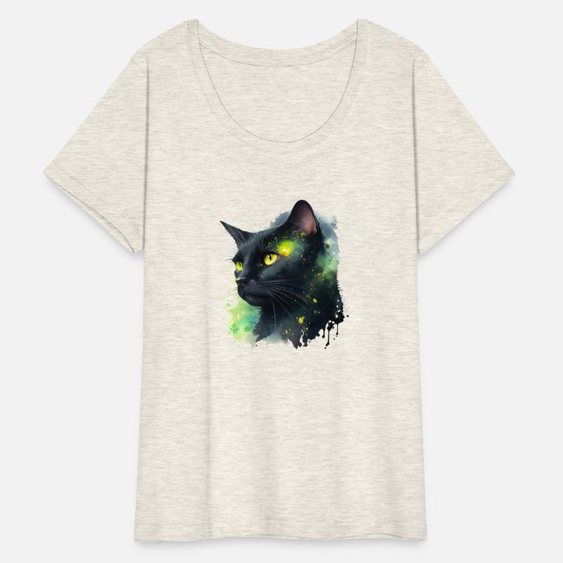Galaxy Charming Cat" T-Shirt