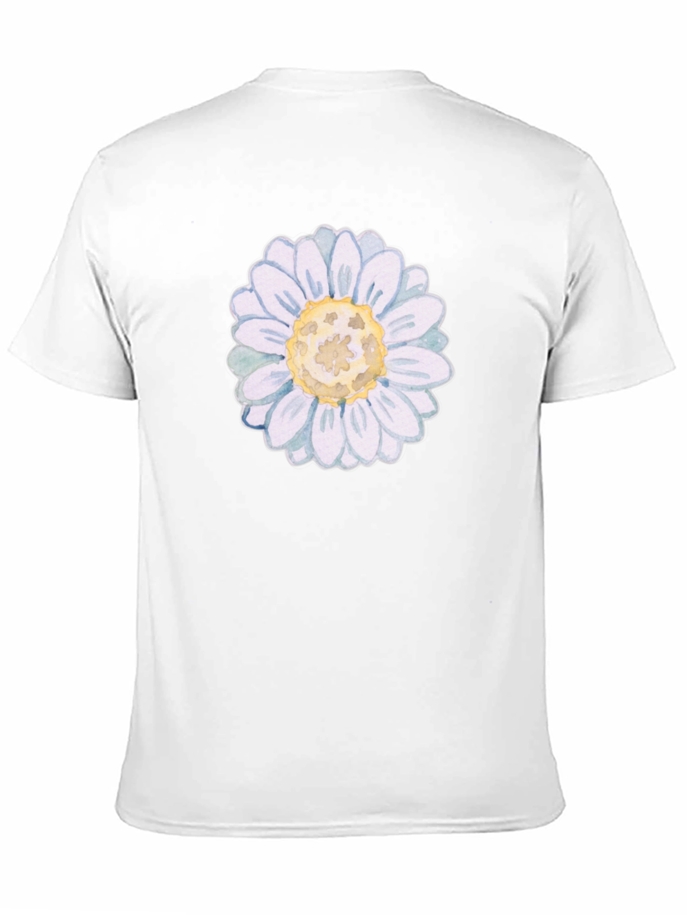 Daisy Flower Graphic Black T-Shirt