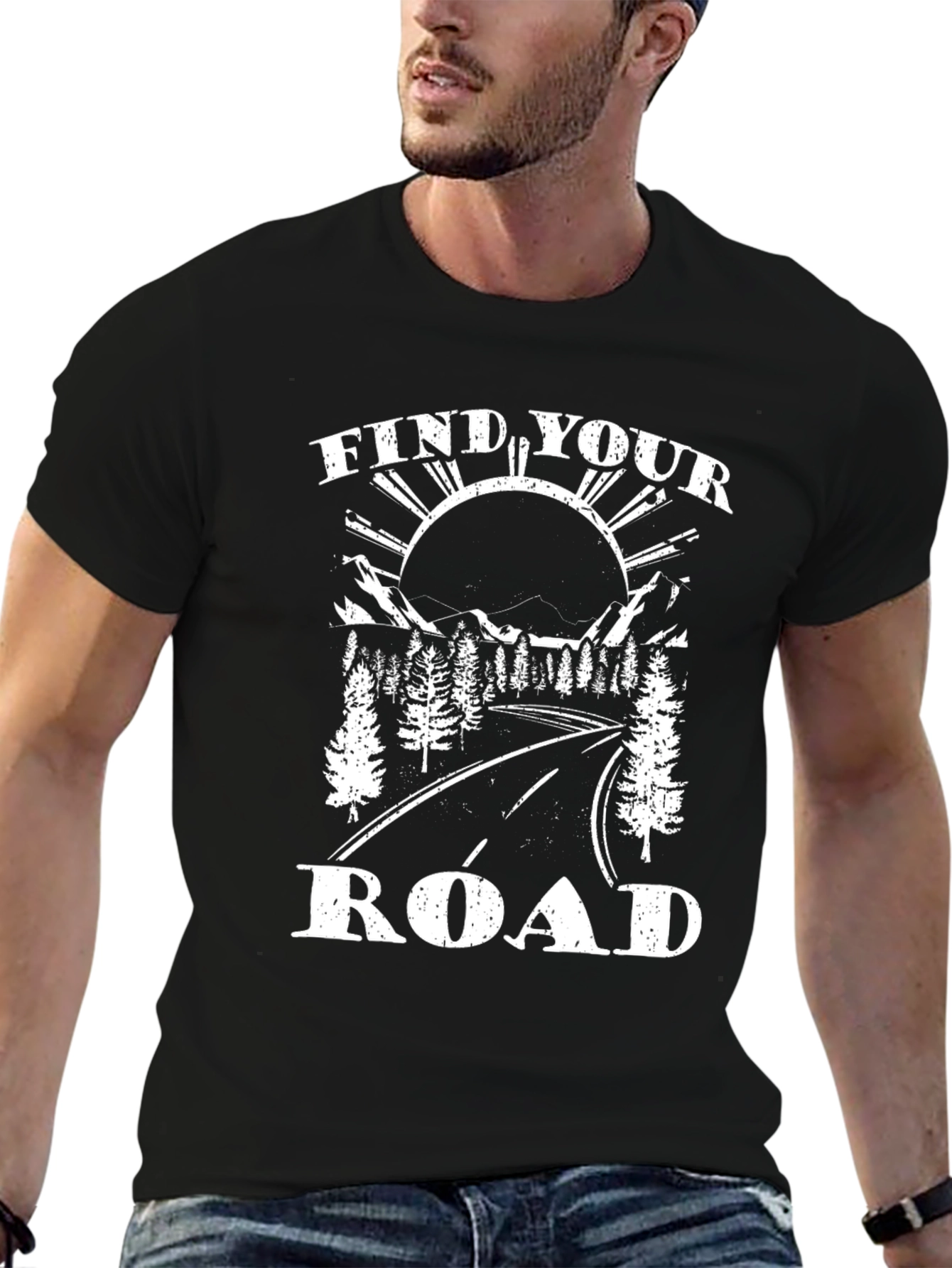 Find Your Road Graphic Tee - Adventure Awaits!