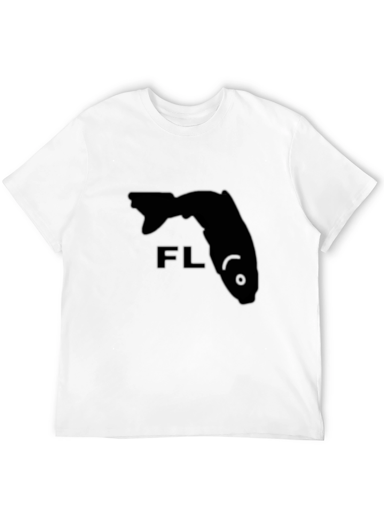 Florida Fish State Tee - Black Crew Neck