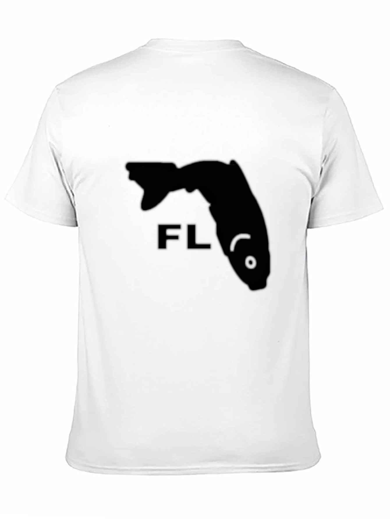 Florida Fish State Tee - Black Crew Neck
