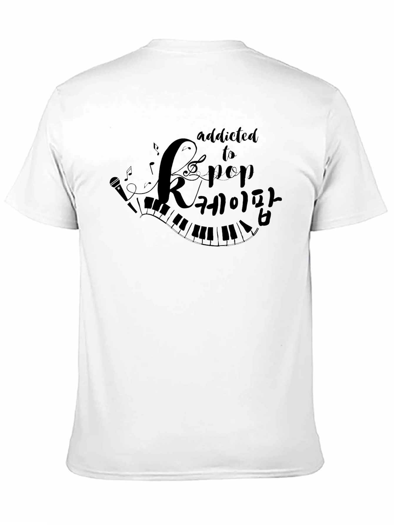 K-Pop Addict Black T-Shirt