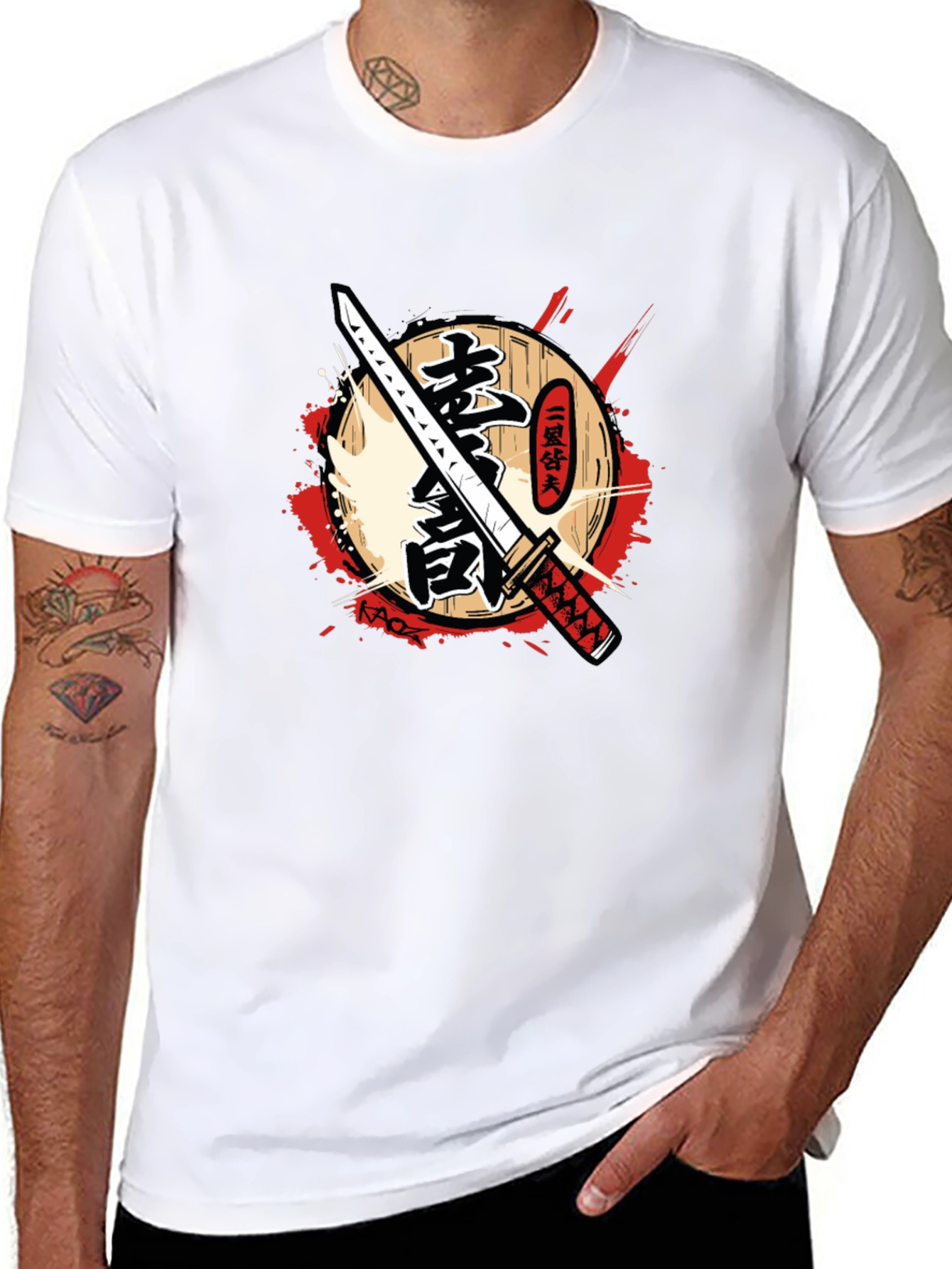Samurai Katana Graphic T-Shirt