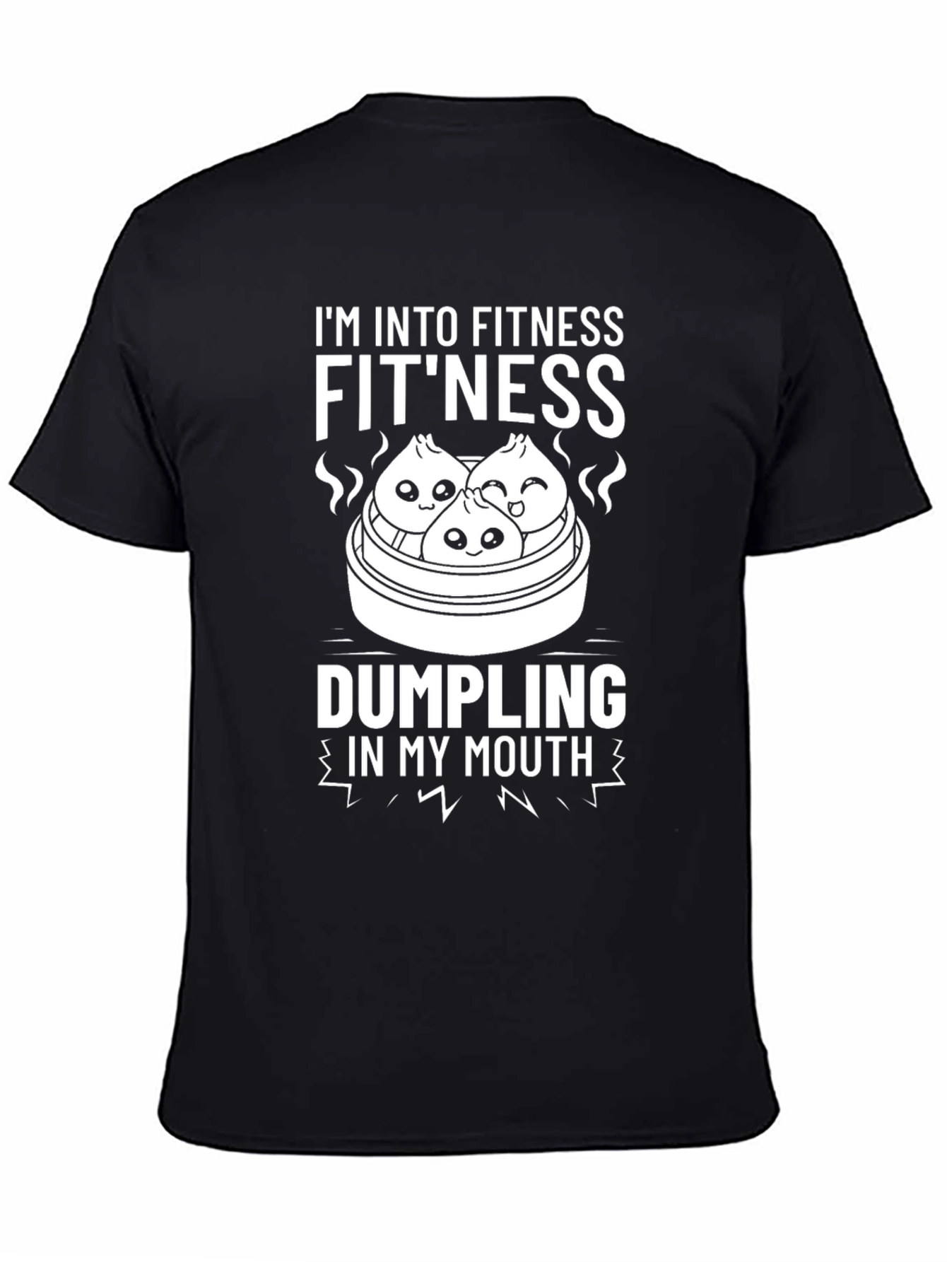 Fitness Dumpling T-Shirt Funny Foodie Workout Tee