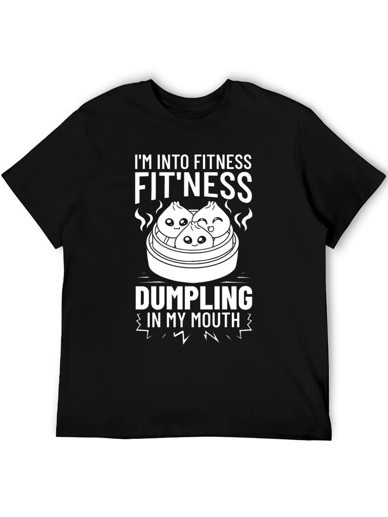 Fitness Dumpling T-Shirt Funny Foodie Workout Tee