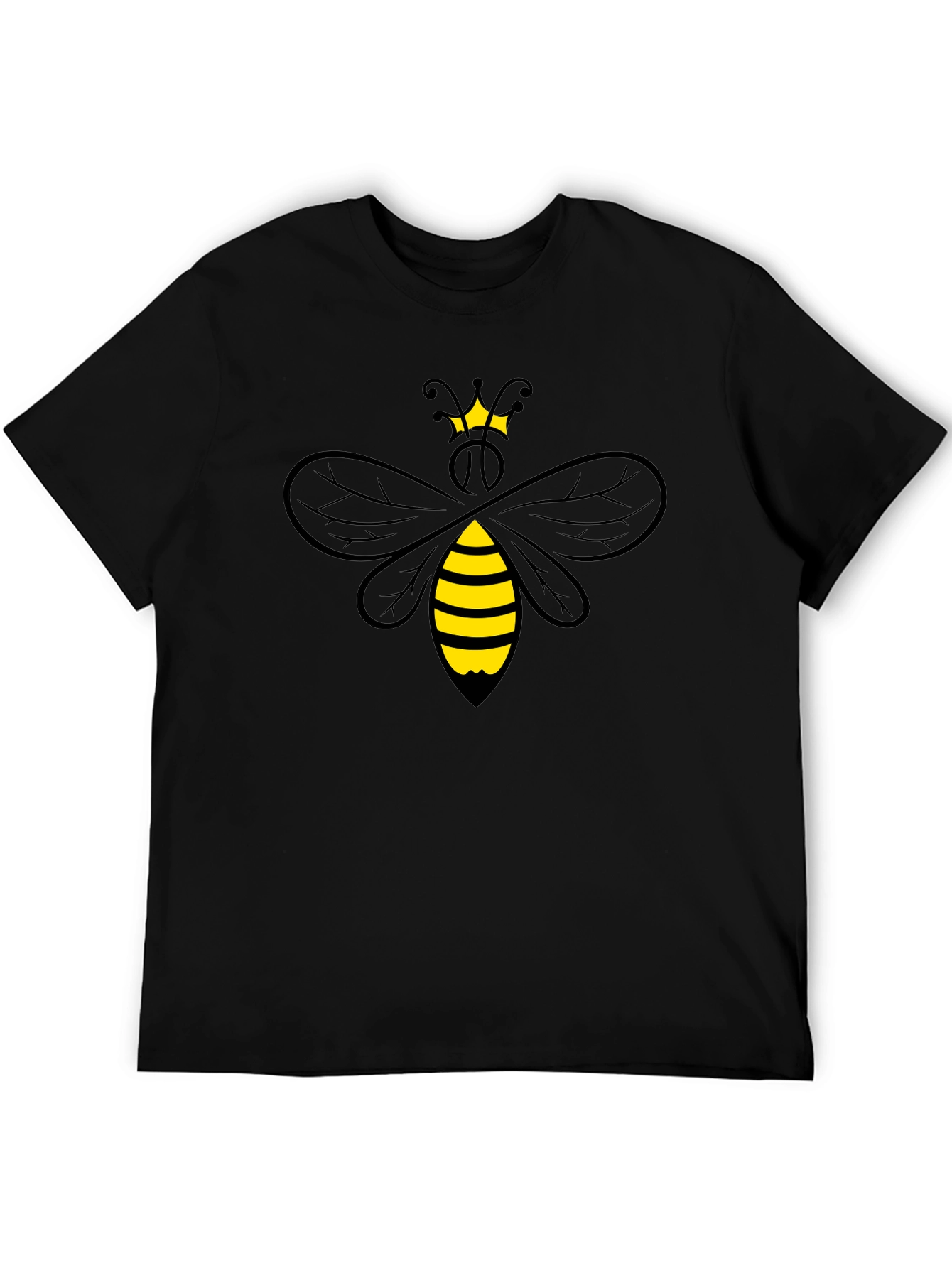 Queen Bee Graphic T-Shirt - Black Cotton Tee