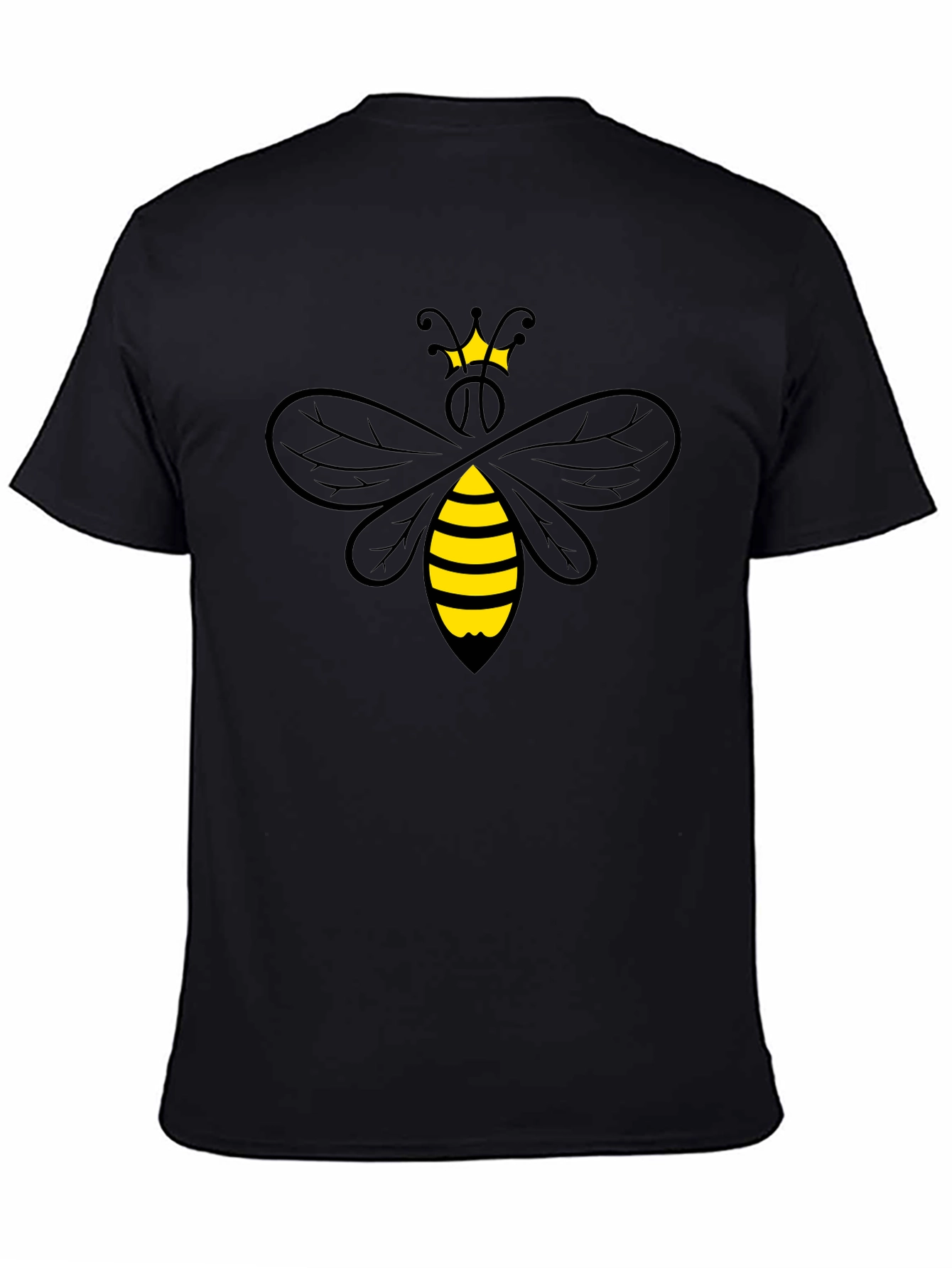Queen Bee Graphic T-Shirt - Black Cotton Tee