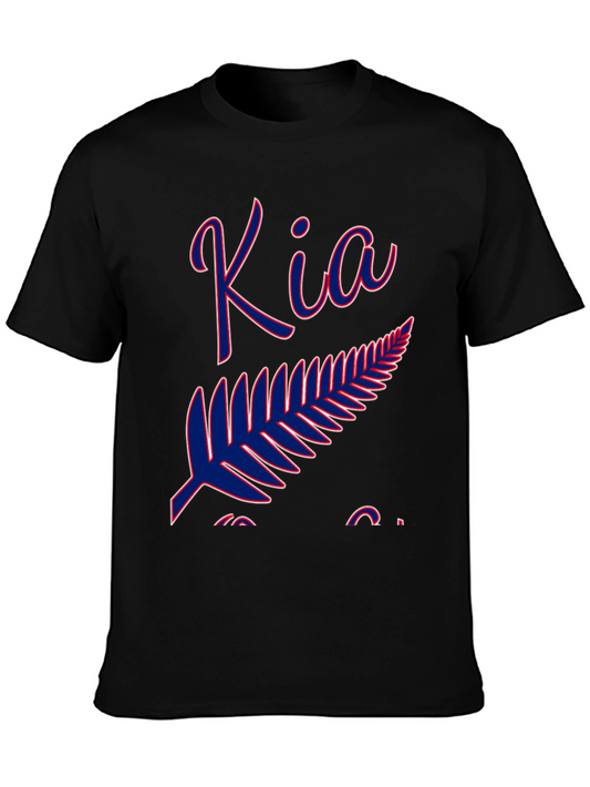Kia New Zealand Fern T-Shirt - Black