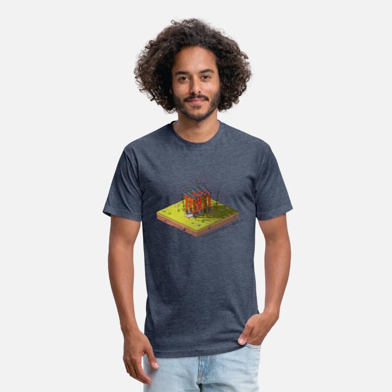 Geometric low poly Fushimi Inari-taisha