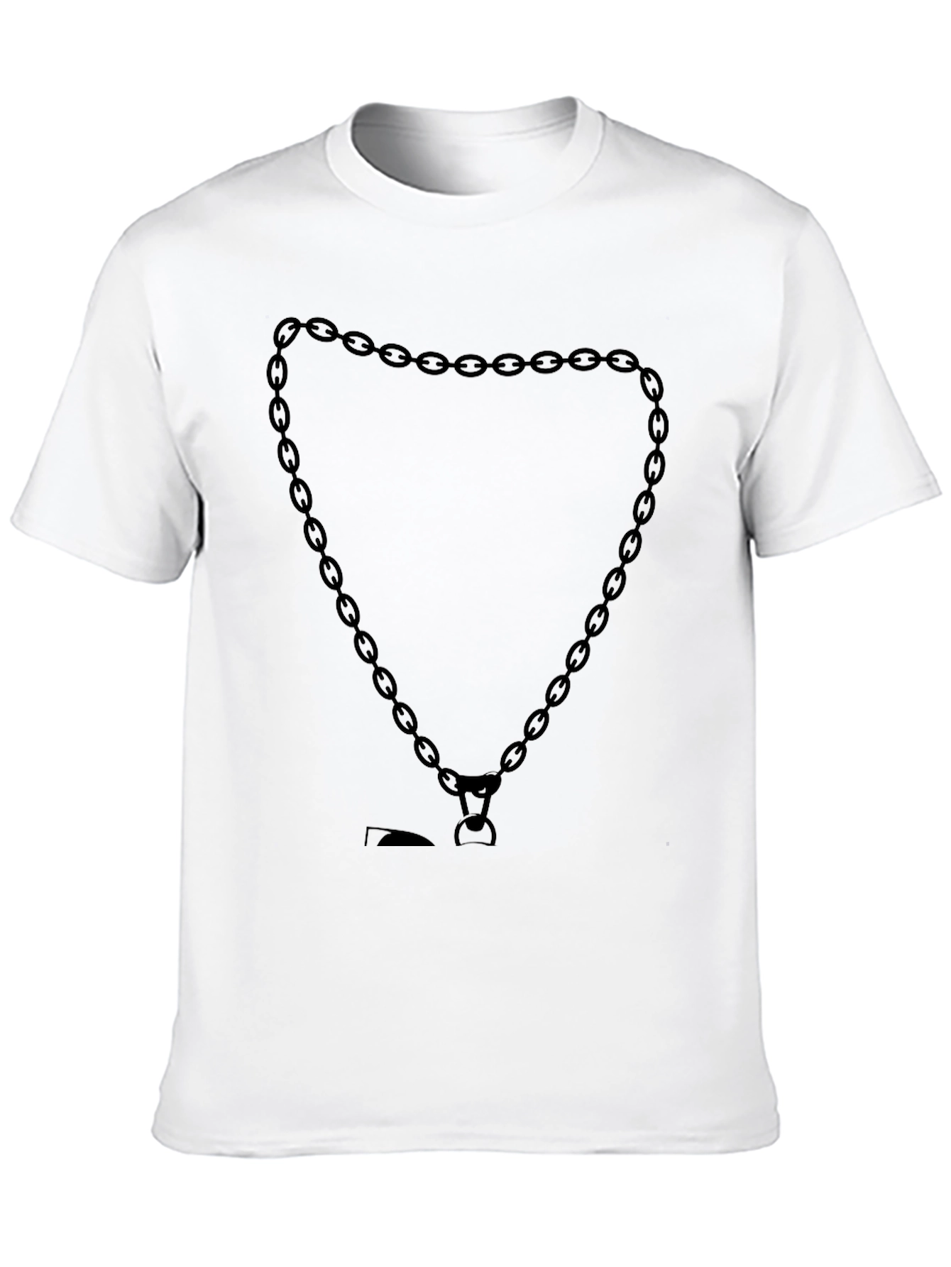 Black Chain Heart Graphic Tee