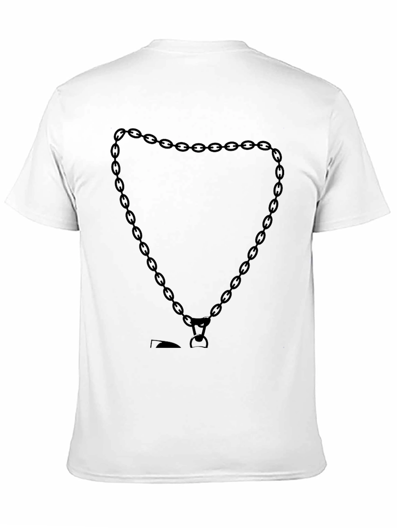 Black Chain Heart Graphic Tee