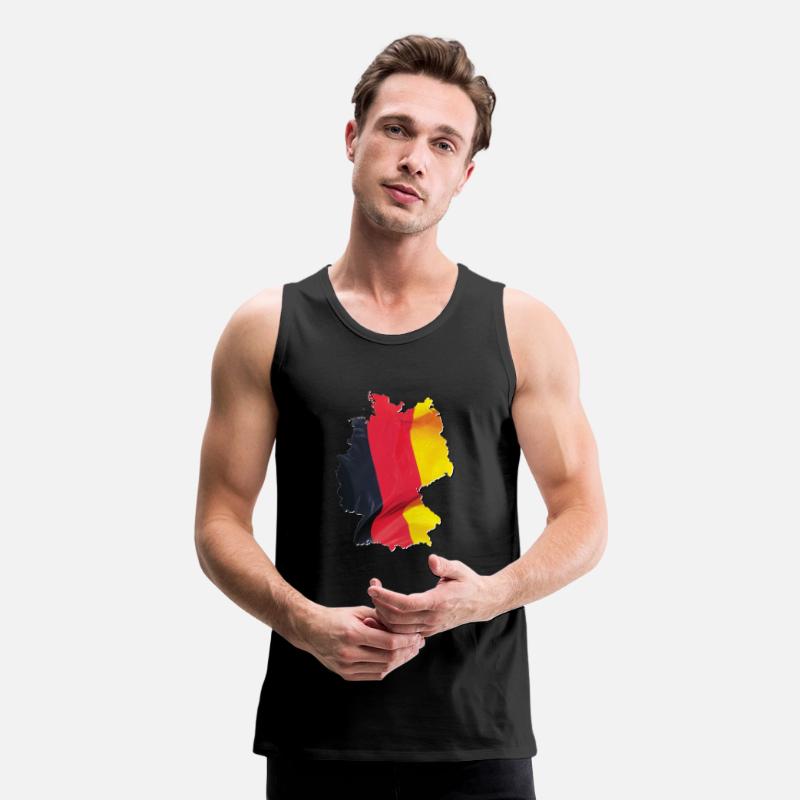 Germany Flag in Germany Map